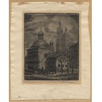 STAŃDA Jan (1912-1987) - Kościół św. Wojciecha w Krakowie.