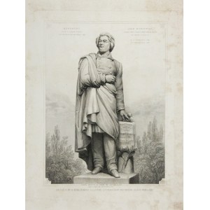 [MICKIEWICZ Adam]. Monument érigé a Poznań (Posen) par souscription nationale 1857. Adam Mickiewicz illustre poete polon...