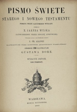 Biblia. T. 1-2. Ilustr. G. Doré. 1889-890.