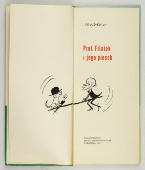 LENGREN [Zbigniew] - Prof. Filutek and his dog. Warsaw 1964, Artistic-Graphic Publishing House. 8 (24x10.5 cm), pp. [7]....