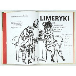 A. BIKONT, J. SZCZĘSNA - Limeryki. 1999. Dedykacja współautorki.