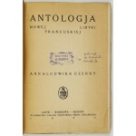 CZERNY Anna-Ludwika - Anthology of new French lyricism. Lvov-Warsaw-Cracow 1925. ossolineum. 8, p. X, [2],...