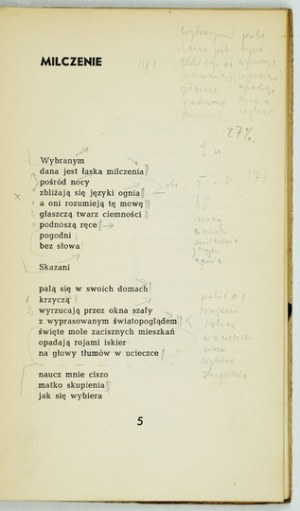 M. Skwarnicki - Paper bell. 1961. with notes by S. Balbus.