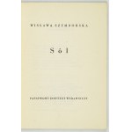 W. Szymborska – Sól. 1962. Wyd. I.