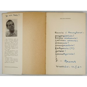 BROSZKIEWICZ J. - Sześć sztuk scenicznych. 1962. Dedykacja autora.