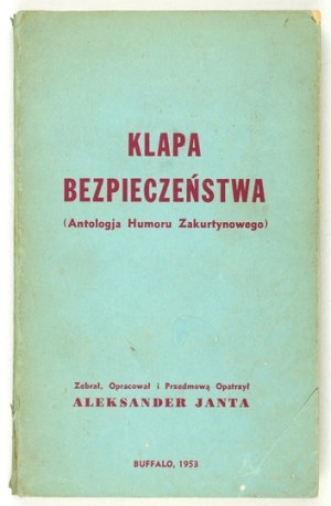 JANTA A. - Security flap. 1953. with dedication by the author to Jan Rosen.