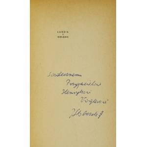 STOBERSKI J. - Ludzie i gołębie. 1963. Dedykacja autora.