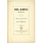 ŚWIEJKOWSKI Hipolit - Marek Jakimowski. Podolanin 1620 roku. Poemat historyczny przez ......