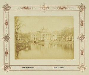 BRANDEL Konrad - Warszawa - Pałac w Łazienkach - fotografia widokowa. [l. 80. XIX w.]. Fotografia form. 10,...