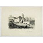 [KRAKÓW]. Widoki Krakowa. Brama niegdyś Sławkowska. Litografia. ca. 1852