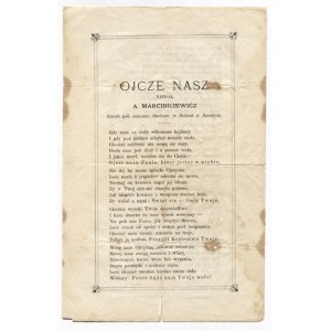 OUR DAD. A patriotic poem by A. Marcinkiewicz. ca 1885.