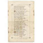 OUR DAD. A patriotic poem by A. Marcinkiewicz. ca 1885.