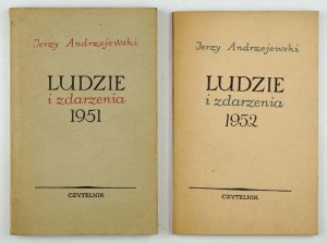 ANDRZEJEWSKI Jerzy - People and Events - 1951 [and] People and Events - 1952. Warsaw 1952-1953. reader. 16d,...