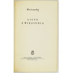 LUXEMBOURG Róża - Letters from prison. Warsaw 1950, Książka i Wiedza. 8, pp. 76, [3], plates 1....
