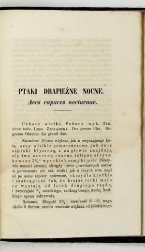 PIETRUSKI S. - Historya naturalna i hodowla ptaków zabawnych i użytecznych. Lvov 1861.