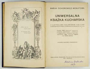 OCHOROWICZ-MONATOWA M. - The universal cookbook. Not before 1926.