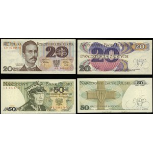 Polska, zestaw 2 banknotów, 1982-1988