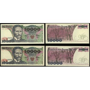 Polska, zestaw: 2 x 10.000 złotych, 1.12.1988