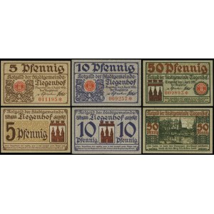 Prusy Zachodnie, zestaw: 5, 10 i 50 fenigów, 1.04.1920