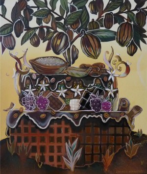 Michalina Czurakowska, Sweetness of life: Chocolate cake, 2022