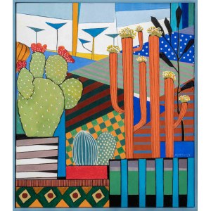 Michal Ostaniewicz, Landscape with Cacti, 2023