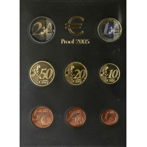 Austria 1 Euro Cent - 2 Euro 2005 SET Proof Lot of 8 Coins