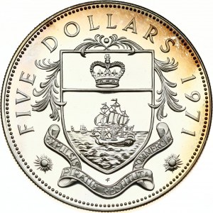 Bahamas 5 Dollars 1971 FM