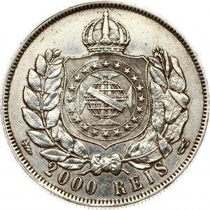 Brazil 2000 Reis 1875