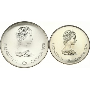 Canada 5 & 10 Dollars 1976 Olympics Montreal Lot of 2 coins