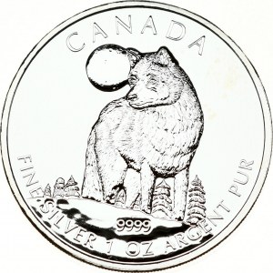 Canada 5 Dollars 2011 Timber Wolf