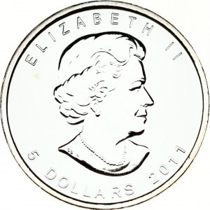 Canada 5 Dollars 2011 Timber Wolf