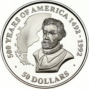 Cook Islands 50 Dollars 1991 Ferdinand Magellan