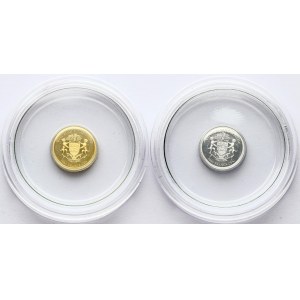 Gabon 1000 Francs 2014 CFA Investment Coin Jubilee Edition 10th Anniversary Set Lot of 2 pcs