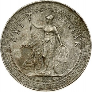 Great Britain 1 Trade Dollar 1908 B