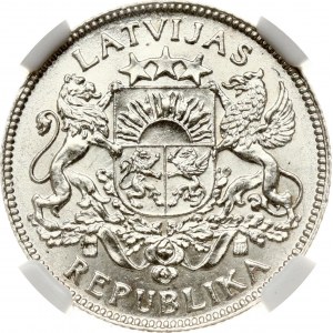 Latvia 1 Lats 1924 NGC MS 63