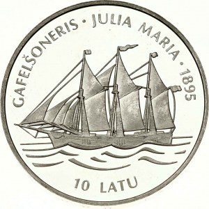 Latvia 10 Latu 1995 'Julia Maria' Sailing Ship