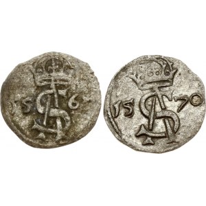 Dwudenar 1567 & 1570 Vilnius Lot of 2 coins