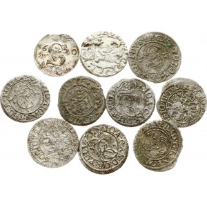 Lithuania Dwudenar & Szelag 1620 - 1652 Lot of 10 coins