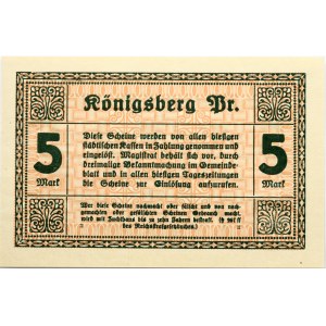 Konigsberg 5 Mark 1918