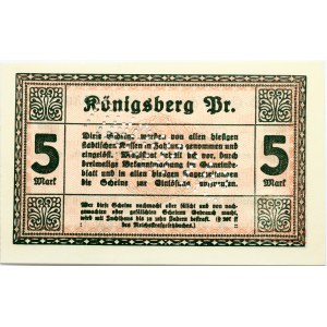 Konigsberg 5 Mark 1918