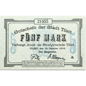 Tilsit 5 Mark 1918