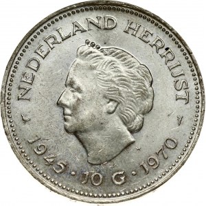 Netherlands 10 Gulden ND (1970) Liberation