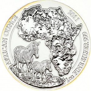 Rwanda 50 Amafaranga 2011 Zebra