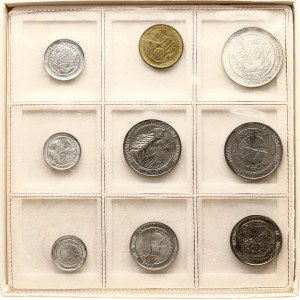 San Marino 1 - 500 Lire 1977 Set Lot of 9 Coins