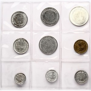 San Marino 1 - 500 Lire 1977 Set Lot of 9 coins