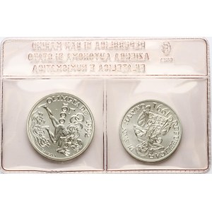 San Marino 500 & 1000 Lire 1992 R Barcelona Olympics Set Lot of 2 coins
