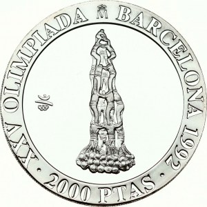 Spain 2000 Pesetas 1990 Castell
