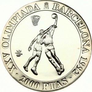 Spain 2000 Pesetas 1990 Basketball