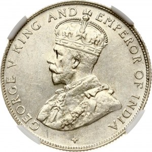 Straits Settlements 50 Cents 1921 NGC UNC DETAILS