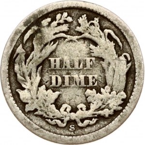 USA 1/2 Dime 1863 S